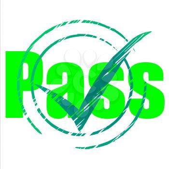 Pass Tick Meaning Checkmark Passed And Mark