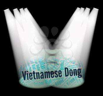 Vietnamese Dong Representing Foreign Exchange And Fx 
