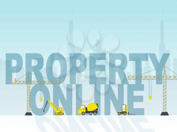 Property Online Representing Web Site And Houses