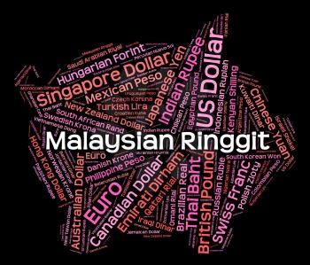 Malaysian Ringgit Showing Currency Exchange And Market 