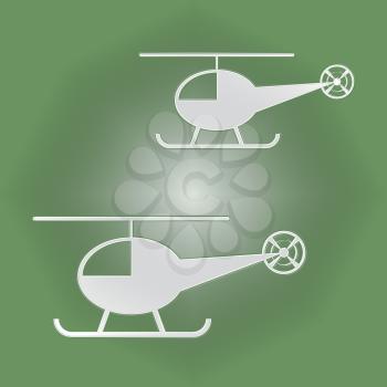 Helicopters Icon Meaning Hovering Rotor And Aircraft