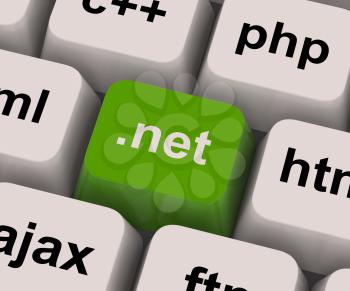 Dot Net Key Showing Programming Language Or Domain