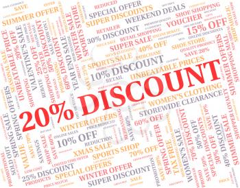 Twenty Percent Off Meaning Save Retail And Sales