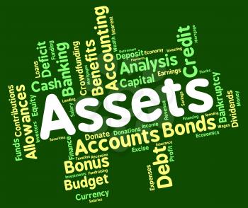 Assets Words Showing Estate Owned And Effects 