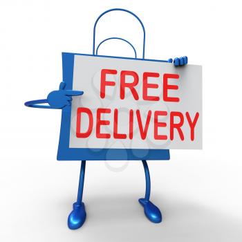 Free Delivery on Bag Showing No Charge To Deliver