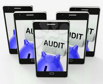 Audit Piggy Bank Showing Inspect Analyze And Verify