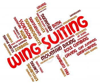 Wing Suiting Meaning Sky Divingsky Diver And Free Falling 