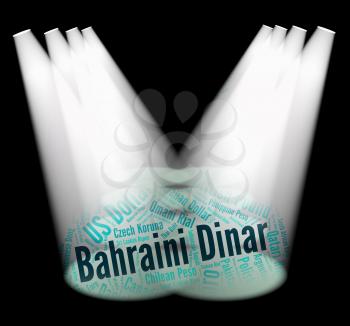 Bahraini Dinar Representing Currency Exchange And Foreign 