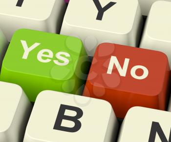 Yes No Keys Represent Uncertainty And Decisions Online
