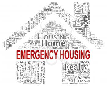 Emergency Housing Indicating Critical Houses And Property