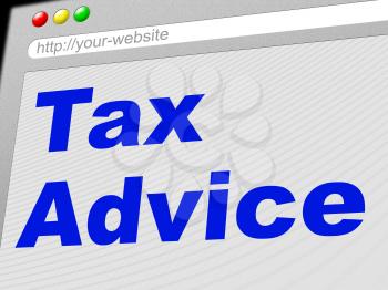Tax Advice Showing Advisory Tips And Faq