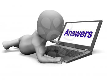 Answers Laptop Showing Faqs Answer And Help Online