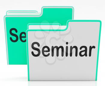 Seminar Files Representing Organization Meeting And Document