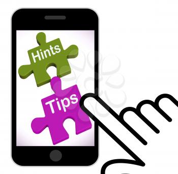 Hints Tips Puzzle Displaying Suggestions And Assistance