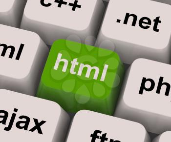 Html Key Showing Internet Programming And Design