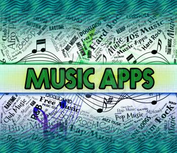 Music Apps Indicating Sound Tracks And Computing