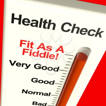 Health Check Very Fit Measured With A Big Gauge
