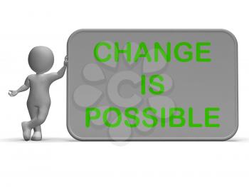 Change Is Possible Sign Meaning Rethink And Revise