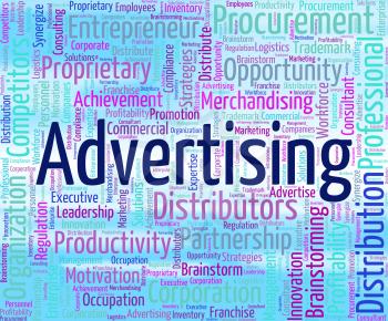 Advertising Word Meaning Ads Marketing And Promotional
