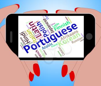 Portuguese Language Showing Translate Text And International
