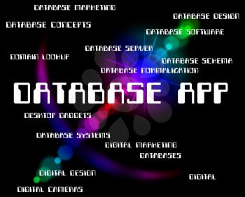 Database App Representing Programs Program And Application