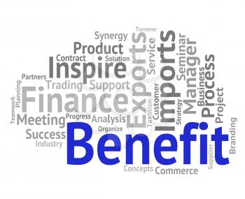 Benefit Word Showing Wordcloud Compensation And Pay