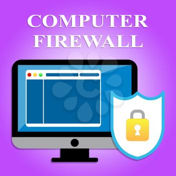 Computer Firewall Representing Web Site And Secure