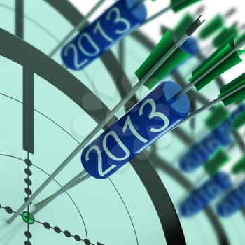 2013 Accurate Dart Target Showing Successful Future