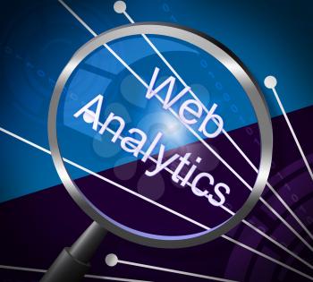 Web Analytics Showing Magnifying Optimize And Www