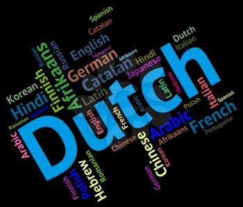 Dutch Language Representing The Netherlands And Communication