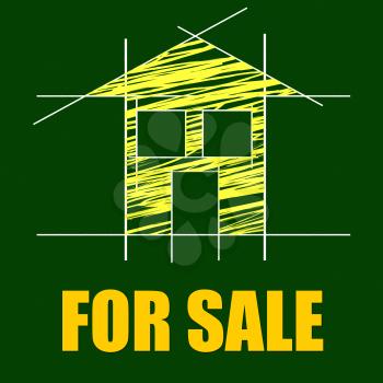 For Sale Representing Real Estate Agent And Real Estate Agent