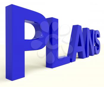 Plans Letters As Symbol for Targets And Goals