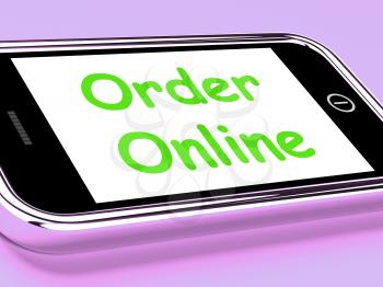 Order Online On Phone Showing Buying In Web Stores