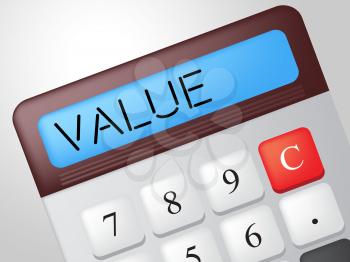 Value Calculator Indicating Cost Valued And Financial