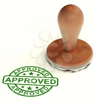 Approved Stamp Shows Quality Excellent Product
