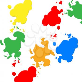 Colors Splash Meaning Blobs Blob And Paint