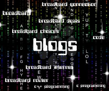Blogs Word Meaning Blogging Site And Weblog
