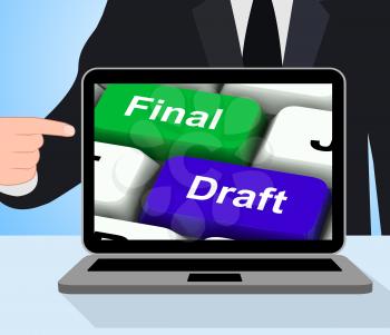 Final Draft Keys Displaying Editing And Rewriting Document