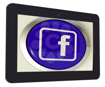 Facebook Tablet Means Connect To Face Book