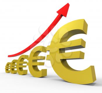 Gpp Increasing Meaning Euro Sign And Upward