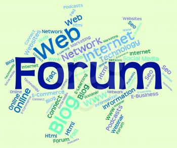 Forum Word Representing Network Convention And Website 