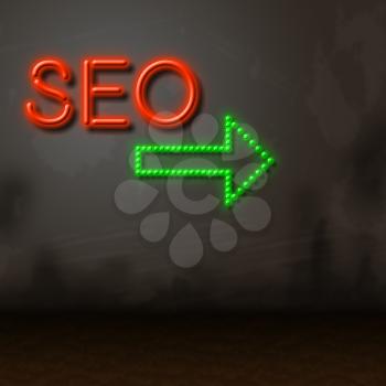 Seo Neon Meaning Optimization Fluorescent And Optimizing