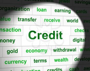 Credit Debts Indicating Financial Obligation And Shopping