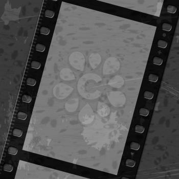 Gray Copyspace Indicating Negative Film And Border