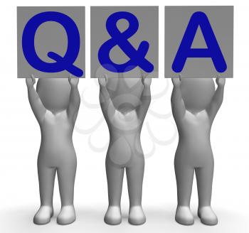 Q&A Banners Shows Online Support Information And Assistance