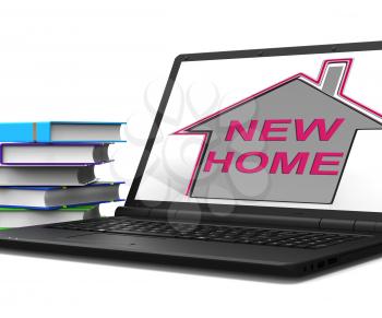 New Home House Tablet Meaning  Purchasing Real Estate
