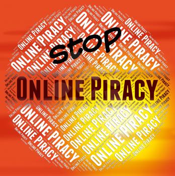 Stop Online Piracy Representing Warning Sign And Patented