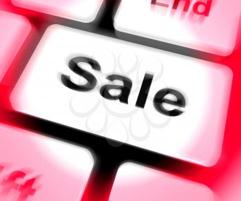 Sales Keyboard Showing Promotions And Deals