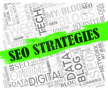 Seo Strategies Representing Strategic Strategy And Website