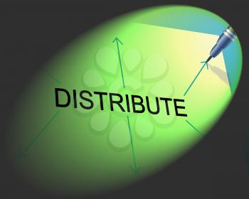 Products Distribution Representing Supply Chain And Distributing